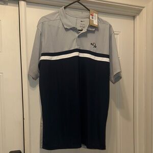 Nike Men's Polo Shirt in Gray and Navy
